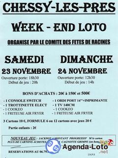 Photo du loto Loto du comite des fetes de racines