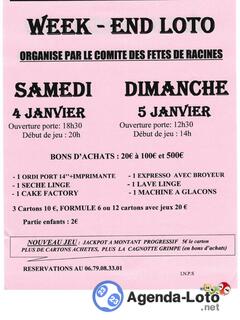 Photo du loto Loto du comite des fetes de racines