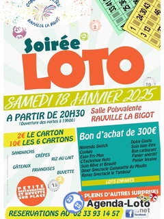 Photo du loto LOTO du Comité des Fêtes de Rauville La Bigot