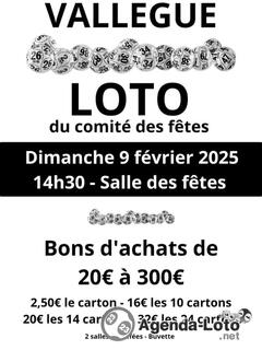 Photo du loto Loto du comité des fêtes de Vallègue