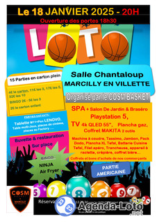 Photo du loto Loto du cosm basket