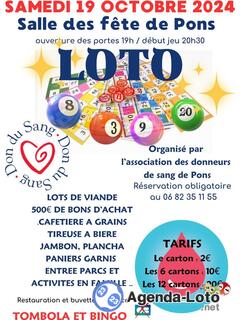 Photo du loto loto du don du sang de Pons (17800)