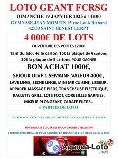 Photo du loto Loto du fcrsg