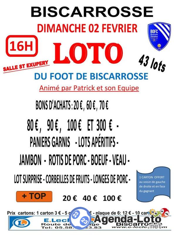 loto du foot Animé Patrick et son équipe