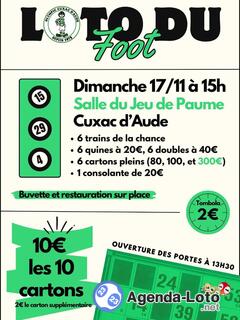 Photo du loto Loto du foot de l'Olympic Cuxac