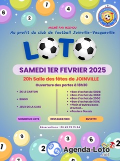 Photo du loto Loto du football club joinville-vecqueville