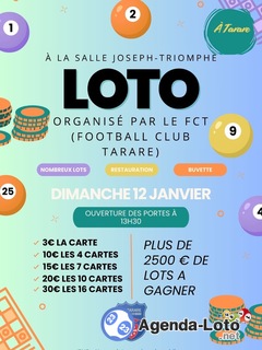 Photo du loto Loto du Football Club de Tarare