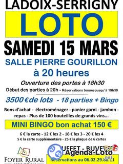 Photo du loto Loto du Foyer Rural