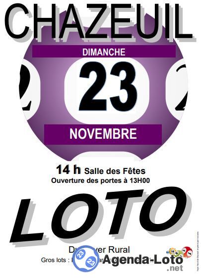 Loto du Foyer Rural de Chazeuil