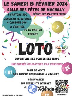 Photo du loto Loto du Foyer Rural de Machilly