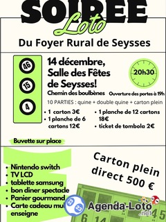 Photo du loto Loto du foyer rural de Seysses