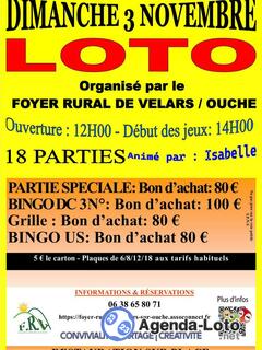 Photo du loto Loto du foyer rural de velars