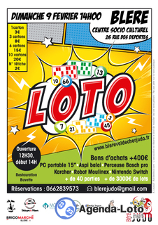 Photo du loto Loto du judo de Bléré