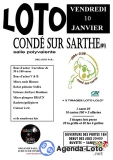 Photo du loto Loto du judo club de conde sur sarthe