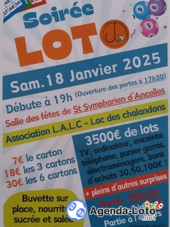 Photo du loto Loto du lac des chalandons