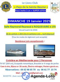 Photo du loto Loto du LIONS CLUB pays de la Ste Baume