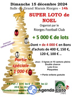 Photo du loto Loto du Riorges Football Club