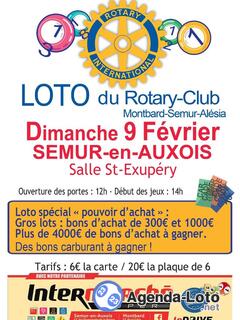 Photo du loto Loto du Rotary club Montbard Semur Alésia