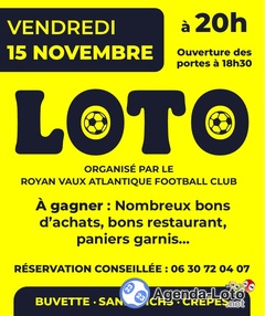 Photo du loto Loto du Royan Vaux Atlantique Football Club