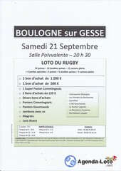 Photo du loto LOTO du Rugby