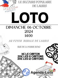 Photo du loto Loto du secours populaire de lauris