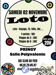 Photo du loto Loto du Ski Club du Fier