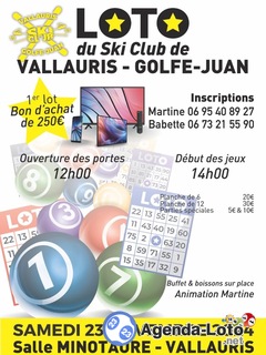 Photo du loto Loto du ski club de vallauris-golfe Juan