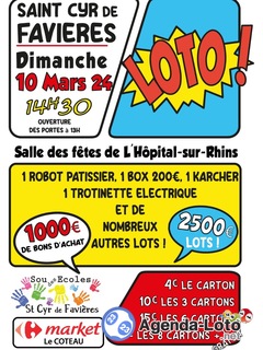 Photo du loto Loto du sou des écoles