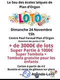 Photo Loto du sou des écoles laiques à Plan-d'Orgon