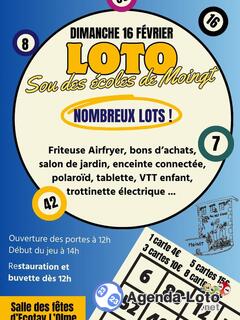 Photo du loto Loto du Sou des écoles de Moingt