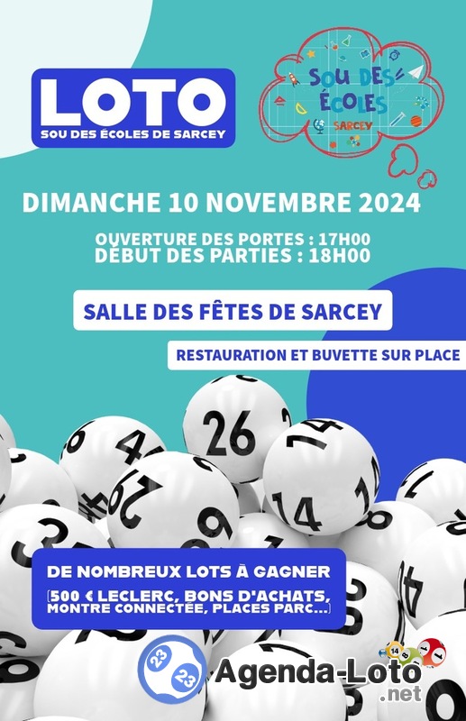 Loto du Sou des Écoles de Sarcey