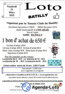 Photo du loto Loto du TC de Batilly