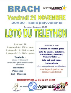 Photo du loto Loto du telethon