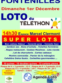 Photo du loto Loto du Téléthon