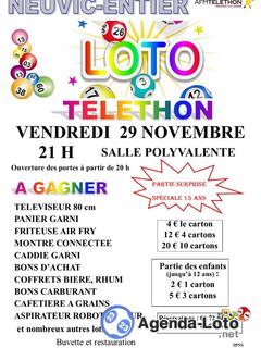 Photo du loto Loto du téléthon