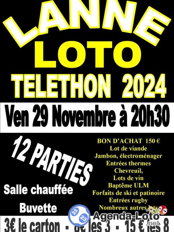 loto du téléthon du Marquisat 2024