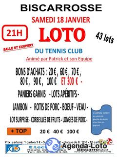 Photo du loto loto du tennis Animé par Patrick et son équipe