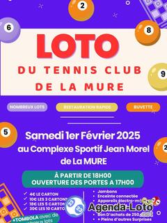 Photo du loto Loto du tennis club de la mure