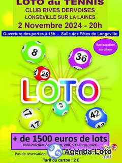 Loto du tennis club rives dervoises