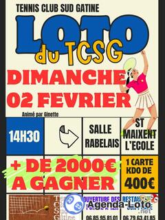 Photo du loto Loto du tennis club sud gatine