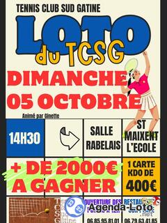 Photo du loto Loto du tennis club sud gatine