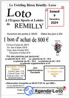 Photo du loto Loto du Twirling Baton Rèmilly-Lesse