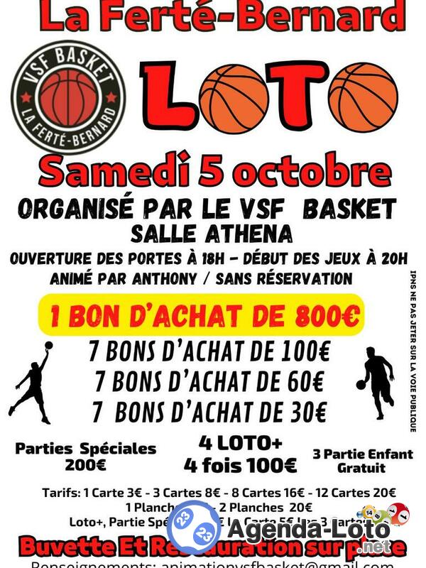 loto du vsf basket