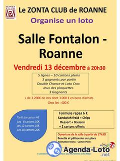 Photo du loto Loto du zonta club roanne