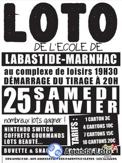 Photo du loto Loto de Ecole les alisiers