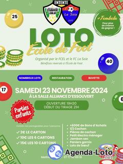 Photo du loto Loto école de foot Essouvert