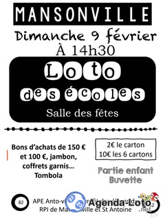 Photo du loto Loto des école de Mansonville et Saint Antoine