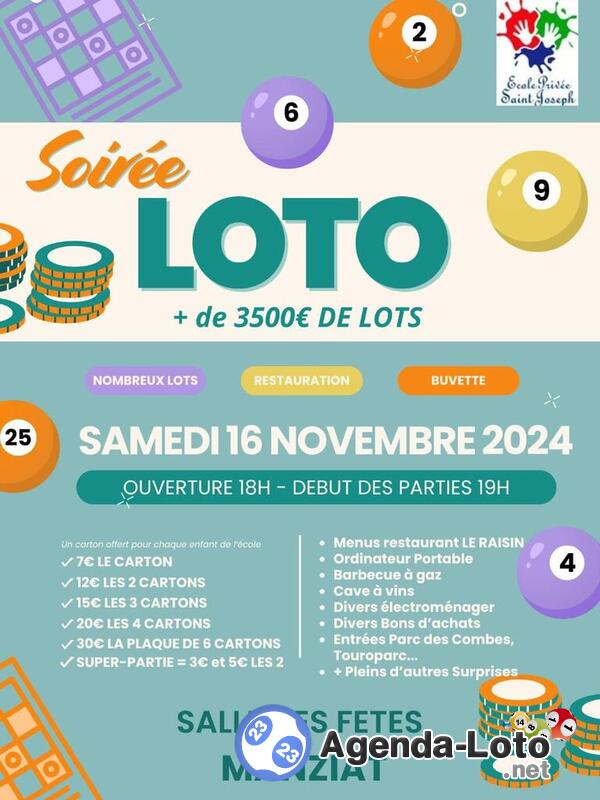 Loto école privée St Joseph de Manziat