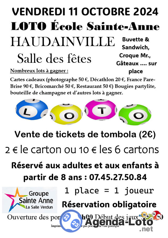 Loto école Sainte-Anne