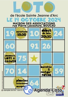 Photo du loto Loto école Sainte Jeanne d'Arc